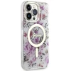 Guess GUHMP14LHCFWST Apple iPhone 14 Pro 6.1″ skaidrus kietas dėklas Flower MagSafe