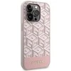 Guess GUHMP14LHGCFSEP iPhone 14 Pro 6.1 rožinės/rožinės spalvos deklas GCube Stripes MagSafe