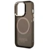 Guess GUHMP14LHTCMK iPhone 14 Pro 6.1 juodos/juodos spalvos deklas Gold Outline Translucent MagSafe
