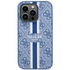Guess telefono dėklas iPhone 14 Pro 6,1 GUHMP14LP4RPSB mėlynas hardtelefono dėklas Magsafe 4G Printed Stripes