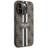 Guess GUHMP14LP4RPSW Apple iPhone 14 Pro 6.1″ rudos spalvos kietas dėklas 4G Printed Stripes MagSafe