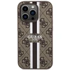 Guess GUHMP14LP4RPSW Apple iPhone 14 Pro 6.1″ rudos spalvos kietas dėklas 4G Printed Stripes MagSafe