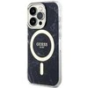 Guess GUHMP14LPCUMAK iPhone 14 Pro 6,1 juodos/juodos spalvos deklas Marble MagSafe