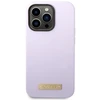 Guess telefono dėklas iPhone 14 Pro 6,1 GUHMP14LSBPLU violetinė hard telefono dėklas Liquid Silikoninis Logo MagSafe