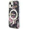 Dėklas GUESS GUHMP14MHCFWSK IPHONE 14 PLUS / 15 PLUS 6.7 "Juodas / Juodas HARDCASE FLOWER MAGSAFE