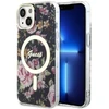 Dėklas GUESS GUHMP14MHCFWSK IPHONE 14 PLUS / 15 PLUS 6.7 "Juodas / Juodas HARDCASE FLOWER MAGSAFE