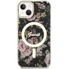 Dėklas GUESS GUHMP14MHCFWSK IPHONE 14 PLUS / 15 PLUS 6.7 "Juodas / Juodas HARDCASE FLOWER MAGSAFE