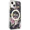 Dėklas GUESS GUHMP14MHCFWSK IPHONE 14 PLUS / 15 PLUS 6.7 "Juodas / Juodas HARDCASE FLOWER MAGSAFE