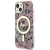 Dėklas GUESS GUHMP14MHCFWSP IPHONE 14 PLUS / / 15 PLUS 6.7 "Rožinis / Rožinis HARDCASE FLOWER MAGSAFE