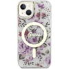 Dėklas GUESS GUHMP14MHCFWST IPHONE 14 PLUS / 15 PLUS 6.7 "TRANSPARENT HARDCASE FLOWER MAGSAFE