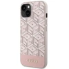 Dėklas GUESS GUHMP14MHGCFSEP IPHONE 14 PLUS / 15 PLUS 6.7 "Rožinis / Rožinis HARD CASE GCUBE STRIPES MAGSAFE