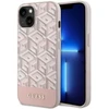Dėklas GUESS GUHMP14MHGCFSEP IPHONE 14 PLUS / 15 PLUS 6.7 "Rožinis / Rožinis HARD CASE GCUBE STRIPES MAGSAFE