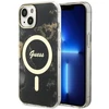Dėklas GUESS GUHMP14MHTMRSK IPHONE 14 PLUS / 15 PLUS 6.7 "Juodas / Juodas HARDCASE GOLDEN MARBLE MAGSAFE