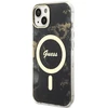 Dėklas GUESS GUHMP14MHTMRSK IPHONE 14 PLUS / 15 PLUS 6.7 "Juodas / Juodas HARDCASE GOLDEN MARBLE MAGSAFE
