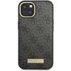Guess GUHMP14MU4GPRK iPhone 14 Plus 6.7 juodas / juodas deklas 4G Logo Plate MagSafe