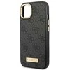 Guess GUHMP14MU4GPRK iPhone 14 Plus 6.7 juodas / juodas deklas 4G Logo Plate MagSafe