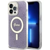 Guess GUHMP14XH4STU Apple iPhone 14 Pro Max 6.7″ violetinės spalvos kietas dėklas 4G MagSafe