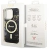 Guess GUHMP14XHTMRSK iPhone 14 Pro Max 6,7 juodas/juodas deklas Golden Marble MagSafe