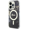 Guess GUHMP14XHTMRSK Apple iPhone 14 Pro Max 6.7″ juodos spalvos kietas dėklas Golden Marble MagSafe