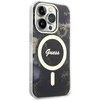 Guess GUHMP14XHTMRSK iPhone 14 Pro Max 6,7 juodas/juodas deklas Golden Marble MagSafe