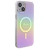 „Guess“ GUHMP15MHITSP „iPhone 15 Plus 6.7“ rausvas/rožinis kietas dėklas IML Iridescent MagSafe
