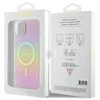 „Guess“ GUHMP15MHITSP „iPhone 15 Plus 6.7“ rausvas/rožinis kietas dėklas IML Iridescent MagSafe