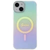 Dėklas GUESS GUHMP15MHITSQ IPHONE 15 PLUS / 14 PLUS 6,7 colių TURKIS / TURKIS KIETAS IML IRIDESCENT MAGSAFE