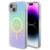 Dėklas GUESS GUHMP15MHITSQ IPHONE 15 PLUS / 14 PLUS 6,7 colių TURKIS / TURKIS KIETAS IML IRIDESCENT MAGSAFE