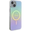 Dėklas GUESS GUHMP15MHITSQ IPHONE 15 PLUS / 14 PLUS 6,7 colių TURKIS / TURKIS KIETAS IML IRIDESCENT MAGSAFE