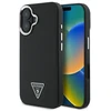 Guess GUHMP16MPGTSPSK Apple iPhone 16 Plus 6.7″ juodos spalvos kietas dėklas Grained Triangle MagSafe