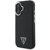 Guess GUHMP16MPGTSPSK Apple iPhone 16 Plus 6.7″ juodos spalvos kietas dėklas Grained Triangle MagSafe