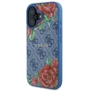 Guess GUHMP16SP4ROPEMCB Apple iPhone 16 6.1″ mėlynas kietas dėklas 4G Flowers Print MagSafe