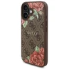 Guess GUHMP16SP4ROPEMCW Apple iPhone 16 6.1″ rudos spalvos kietas dėklas 4G Flowers Print MagSafe
