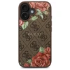 Guess GUHMP16SP4ROPEMCW Apple iPhone 16 6.1″ rudos spalvos kietas dėklas 4G Flowers Print MagSafe