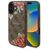 Guess GUHMP16SP4ROPEMCW Apple iPhone 16 6.1″ rudos spalvos kietas dėklas 4G Flowers Print MagSafe