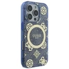 Guess GUHMP16XH4PYEEB Apple iPhone 16 Pro Max 6.9″ mėlynas kietas dėklas IML Peony On 4G Background Magsafe