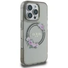 Guess GUHMP16XHFWFCK Apple iPhone 16 Pro Max 6.9″ juodos spalvos kietas dėklas IML Flowers Wreath MagSafe