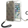 „Guess“ GUOHCI8H4STW „Apple iPhone SE 2022 / SE2020 / 7/8“ rudas kietas dėklas 4G spausdintas dirželis