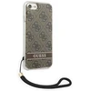 „Guess“ GUOHCI8H4STW „Apple iPhone SE 2022 / SE2020 / 7/8“ rudas kietas dėklas 4G spausdintas dirželis