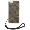 „Guess“ GUOHCI8H4STW „Apple iPhone SE 2022 / SE2020 / 7/8“ rudas kietas dėklas 4G spausdintas dirželis