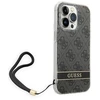 Dėklas Guess GUOHCP14LH4STK Apple iPhone 14 Pro 6,1″juodos spalvos hardcase 4G Print Strap