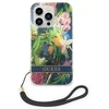 Dėklas GUESS kietas gėlių dirželis GUOHCP14LHFLSB galinis dangtelis, Apple, iPhone 14 Pro, Mėlyna, 6,1 "
