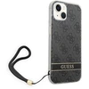 Dėklas Guess GUOHCP14MH4STK Apple iPhone 14 Plus / 15 Plus 6.7″ juodos spalvos hardcase 4G Print Strap