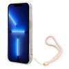 Dėklas Guess GUOHCP14MH4STP Apple iPhone 14 Plus / 15 Plus 6.7″ rožinės spalvos hardcase 4G Print Strap