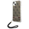 „Guess“ GUOHCP14MH4STW „Apple iPhone 14 Plus / 15 Plus 6.7“ rudas kietas dėklas 4G spausdinimo dirželis