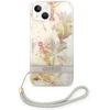 Dėklas GUESS kietas gėlių dirželis GUOHCP14MHFLSU galinis dangtelis, Apple, iPhone 14 Plus, Violetinė, 6,7 "