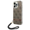 Guess GUOHCP14XH4STW iPhone 14 Pro Max 6,7″ rudas kietas dėklas 4G Print Strap