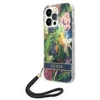Guess GUOHCP14XHFLSB Apple iPhone 14 Pro Max 6,7" mėlynas kietas dėklas su gėlių raštu