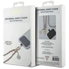 Guess GUOUCHSAMC4P Universal Hand Strap rožinės spalvos Saffiano Chain 4G Charm