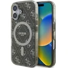 Guess GUHMP16SH4DTEW Apple iPhone 16 6.1″rudos spalvos kietas dėklas IML 4G Background MagSafe